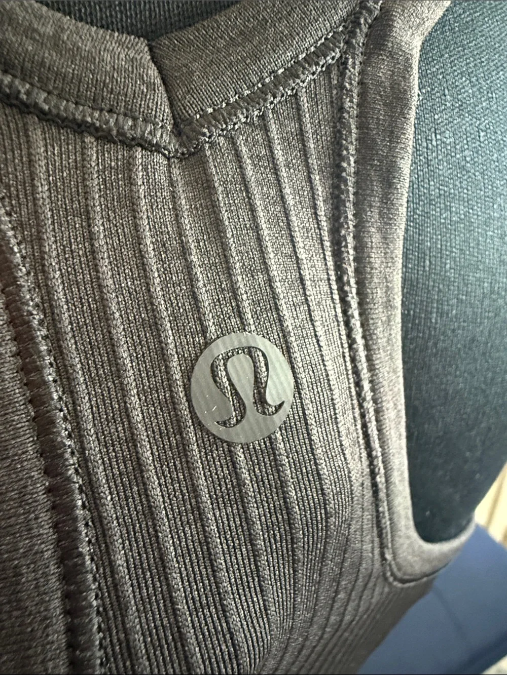 lululemon athletica Ebb to Street Ribbed Scoop Neck Light Support Tank Black 10
